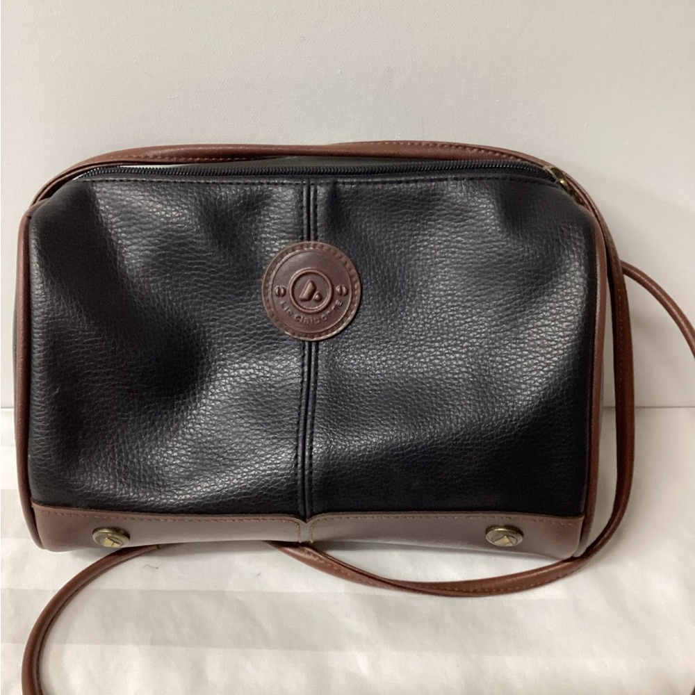 Liz Claiborne Black and Brown Leather Bag